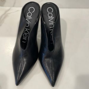 CALVIN KLEIN - black mule